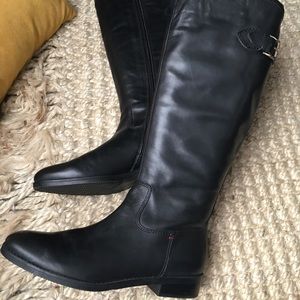 Tommy Hilfiger Black Riding Boots